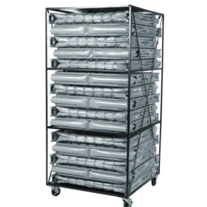 Cart With 15 Extra Wide Folding Cots With Mattress