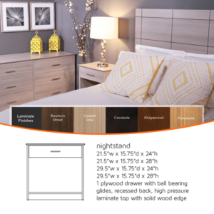 Adams Nightstand Hotel Furniture Collection