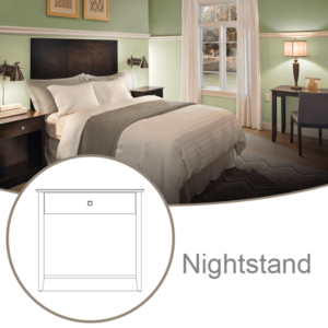 Dewar Nightstand Hotel Furniture Collection