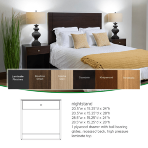 Franklin Nightstand Hotel Furniture Collection