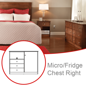 Riverside Micro Fridge Chest Right Hotel Furniture Collection