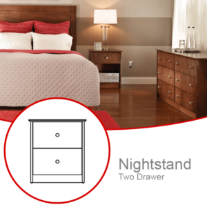 Riverside 2 Drawer Nightstand Hotel Furniture Collection